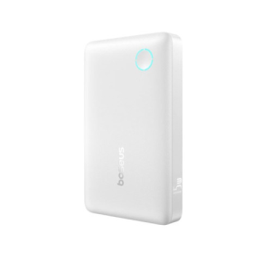 OS-BASEUS ENERFILL FP11 POWER BANK 10000MAH 15W MOON WHITE INCLUDES SIMPLE TYPE-C TO TYPE-C CABLE 20V 3A 30CM WHITE