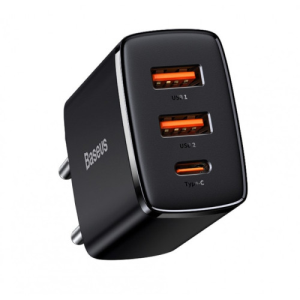 Baseus CCXJ-E01 cargador de dispositivo móvil Smartphone, Reloj inteligente, Tableta Negro Corriente alterna Carga rápida Interi