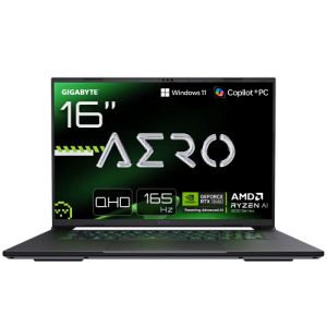 GIGABYTE AERO X16 Portátil Gaming - Copilot+ PC, 16" QHD 165Hz, AMD Ryzen AI 7 HX 350, RTX 5070, 32 GB DDR5 5200MHz, 1 x SSD Gen