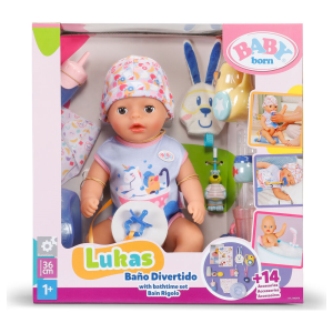 MuI±eco Lukas BaI±o Divertido Baby Born 36cm