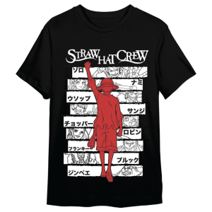 Camiseta Monkey D Luffy Straw Hat Crew One Piece adulto
