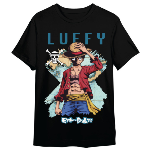 Camiseta Monkey D Luffy Map One Piece adulto