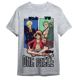 Camiseta Monkey D Luffy Roronoa Zoro Sanji One Piece adulto