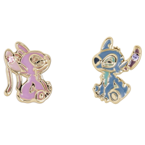 Pendientes Angel Stitch Disney plata