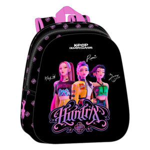 Mochila Negra KPop Demon Hunters 3D