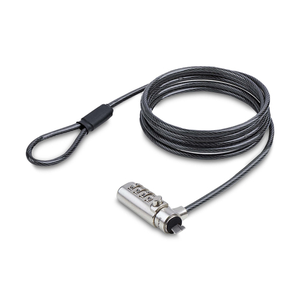 StarTech.com Cable de Seguridad Delgado de Portátil Compatible con K-Slot de 1,5m - Cable Antirrobo para Portátil con Candado de