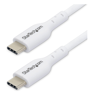 StarTech.com Cable de Carga USB-C Blanco de 2m - Cable UCB Tipo C de Carga para Ordenador Portátil - PD de 60W 3A - Cable de Tra