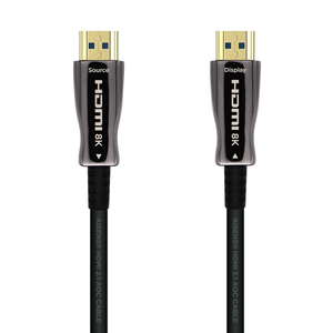 AISENS Cable HDMI V2.1 AOC Ultra Alta Velocidad / HEC 8k@60Hz 4k@120Hz 4:4:4 48Gbps, A/M-A/M, Negro, 20m