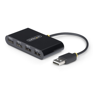 StarTech.com Hub USB 2.0 de 4 Puertos - Ladrón USB Alimentado por el Bus - 480Mbps - Hub Portátil Externo USB - Multiplicador U