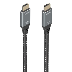 AISENS Cable HDMI V2.1 ultra alta velocidad / HEC 8K@60Hz 48Gbps, A/M-A/M, Gris/Negro, 10m