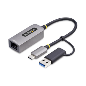 StarTech.com Adaptador de Red Ethernet USB Tipo C a RJ45 - Adaptador de Red USB-C con Conversor USB-A - NBASE-T - USB 3.1 - Comp