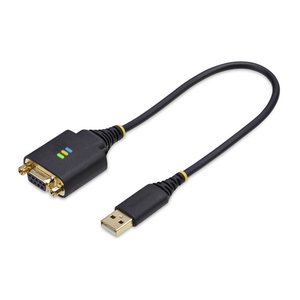StarTech.com Cable Adaptador USB a Módem Nulo Serie DCE de 30cm - con Retención COM - FTDI - RS232 - con Tornillos/Tuercas Inter