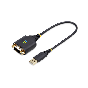 StarTech.com Cable Adaptador USB a Serie de 30cm - Retención COM - Conversor RS232 DB9 - FTDI - con Tornillos/Tuercas Intercambi