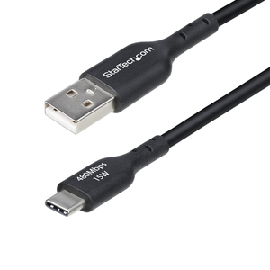 StarTech.com Cable de Carga USB-A a USB-C de 2m - Cable de Carga USB Tipo C - Carga Rápida de 3A - Cable de Transferencia de Dat