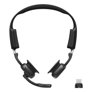 SHOKZ Openmeet Auriculares Inalámbrico gancho de oreja Oficina/Centro de llamadas USB Tipo C Bluetooth Negro