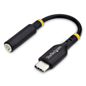 StarTech.com Adaptador de Audio USB-C a 3,5mm TRRS Minijack - Adaptador de Audio USB Tipo C para Auriculares con Micrófono - DAC