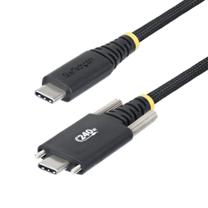StarTech.com Cable de Carga USB-C de 2m con Fijación por Tornillo Lateral - Cable Cargador USB Tipo C - PD EPR 240W 5A - Cable C