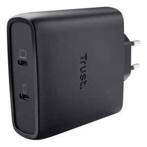 Trust Maxo Cargador GaN USB-C de 2 puertos de 100 W - Blanco
