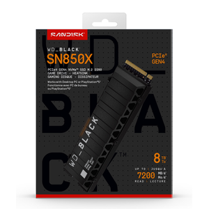 Western Digital WD_BLACK SN850X NVMe 8 TB M.2 PCI Express 4.0