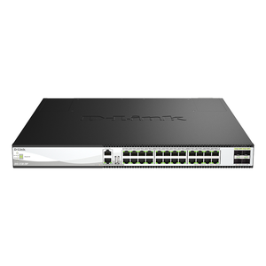 D-Link DXS-3130-28P Gestionado L3 10G Ethernet (100/1000/10000) Energía sobre Ethernet (PoE) Negro, Gris