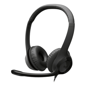Logitech Auriculares con Cable H390 para PC/Portátil, Auriculares Estéreo con Micrófono con Supresión de Ruido, USB-C, Controles