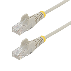 StarTech.com Cable de Red Ethernet CAT6 Delgado sin Enganches Gris de 5m - Cable RJ45 Snagless Slim 28AWG - Alambre de Cobre Pur