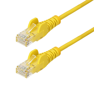 StarTech.com Cable de Red Ethernet CAT6 Delgado sin Enganches Amarillo de 3m - Cable RJ45 Snagless Slim 28AWG - Alambre de Cobre