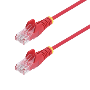 StarTech.com Cable de Red Ethernet CAT6 Delgado sin Enganches Rojo de 3m - Cable RJ45 Snagless Slim 28AWG - Alambre de Cobre Pur