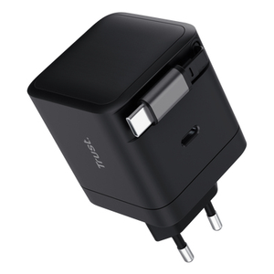 Trust Maxo Cargador retráctil USB-C PD de 65 W