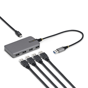 StarTech.com Hub USB-A de 4 Puertos - Ladrón USB USB-A - USB-A a 4x USB-A - Concentrador USB 3.0 Portátil de 5Gbps - Alimentado