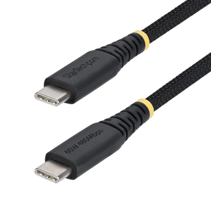 StarTech.com Cable de Carga USB-C Trenzado de TPE y Nailon de 15cm - Cable Cargador USB Tipo C - - Cable Cargador para Portátil