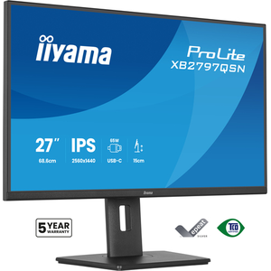 iiyama ProLite XB2797QSN-B1 pantalla para PC 68,6 cm (27") 2560 x 1440 Pixeles Quad HD LCD Negro