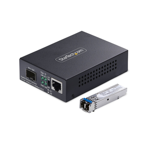 StarTech.com MCM1110SMLC20 convertidor de medio 2000 Mbit/s 1310 nm Monomodo Negro