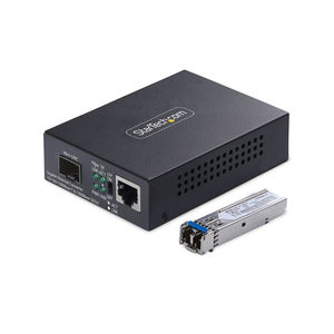 StarTech.com MCM1110SMLC40 convertidor de medio 2000 Mbit/s 1310 nm Monomodo Negro