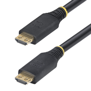 StarTech.com Cable HDMI de Alta Velocidad Activo de 15m - Conectores de Agarre - UHD 4K60Hz/1440p 144Hz - 18Gbps - HDR10/HDCP 2.