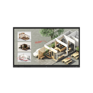 LG CreateBoard Standard pizarra blanca interactiva 190,5 cm (75") 3840 x 2160 Pixeles Pantalla táctil Negro