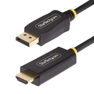 StarTech.com Cable Adaptador DisplayPort a HDMI de 4m con Conectores de Agarre - 4K 60Hz con HDR - Conversor de Vídeo Activo DP