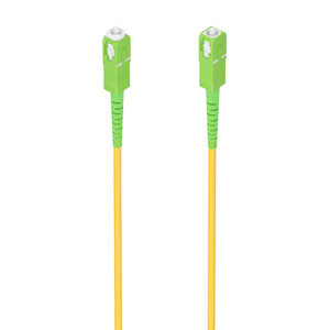AISENS Cable Fibra Óptica Latiguillo G657A2 3.0 9/125 SMF Simplex CPR DCA LSZH, SC/APC-SC/APC, Amarillo, 1.0m