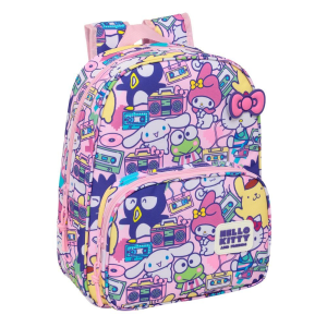 Mochila Hello Kitty Friends 34cm adaptable