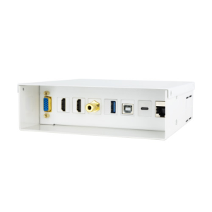 Nanocable Caja de conexiones multimedia de pared VGA + 2xHDMI + JACK3.5 + 1xUSB-C 10G + 1xUSB-B 2.0 + 1xUSB-A 3.0 + 1xRJ45 Cat.6