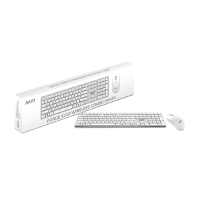 TECLADO RATON MSI FORGE K210 W COMBO WHITE ES