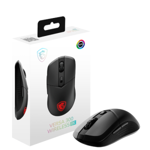 MSI VERSA 300 WIRELESS 8K ratón Juego Ambidextro RF Wireless + Bluetooth + USB Type-A Óptico 2600 DPI
