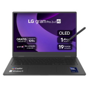 PORTATIL LG 16", CONVERTIBLE, ULTRA 7, 32GB RAM, 1TB SSD, WINDOWS 11 HOME