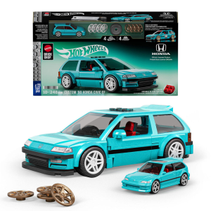 Set de Construccion Hot Wheels Speed Series Mattel Brick Shop Building Set 1/32 Custom 90 Honda Civic EF