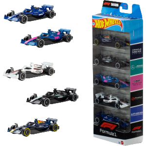 Pack de 5 vehículos Hot Wheels F1