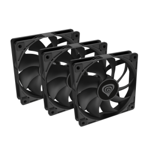 GENESIS Oxal 120 Carcasa del ordenador Ventilador 12 cm Negro 3 pieza(s)