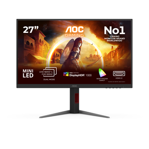 AOC G4 U27G4XM pantalla para PC 68,6 cm (27") 3840 x 2160 Pixeles 4K Ultra HD LED Negro, Rojo
