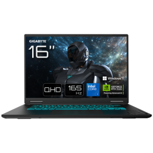 GIGABYTE Gaming A16 PRO Portátil - 16“, 165Hz QHD, Intel Core 7 240H, NVIDIA RTX 5070 Ti, 32GB LPDDR5X 5600MHz, SSD Gen4 de 1TB,