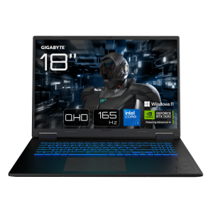 GIGABYTE GAMING A18 PRO Portátil - 18“, 165Hz WQXGA, Intel Core 7 240H, RTX 5070 Ti, 32GB LPDDR5x 5600MHz, SSD Gen4 de 1TB, Wind