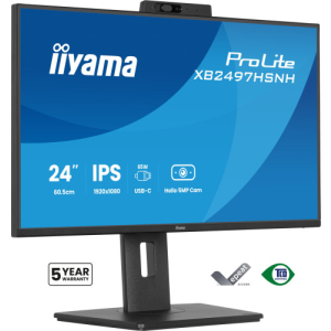 iiyama ProLite XB2497HSNH-B1 24IN IPS LCD 4MS 1920X1080 350CD/M2 HDMI/DP/USB 2 pantalla para PC 60,5 cm (23.8") 1920 x 1080 Pixe